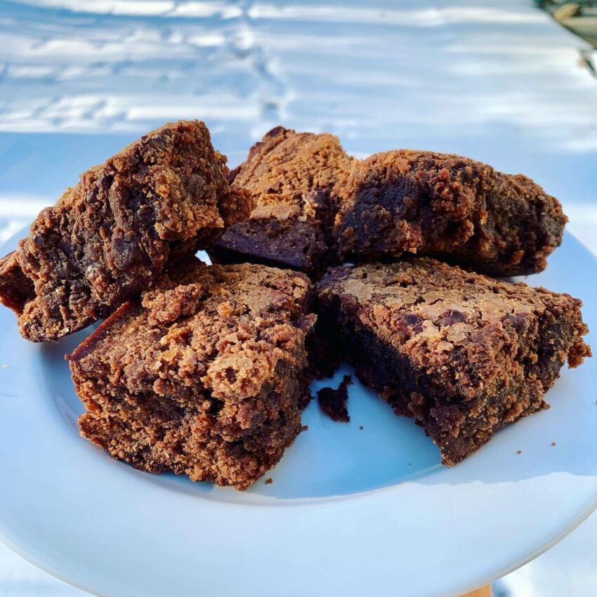 Double Chocolate Avocado Fudge Brownies