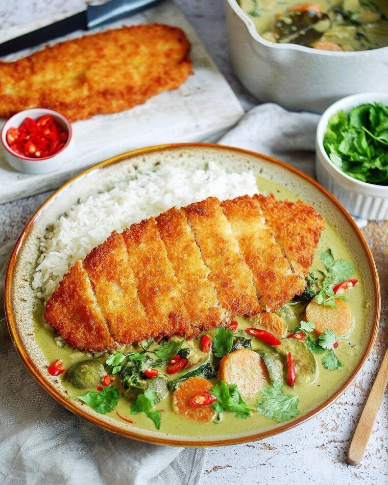 Fish Katsu Thai Green Curry