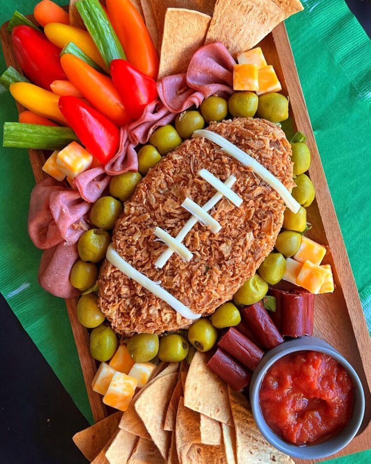 Football Themed Cheeseboard