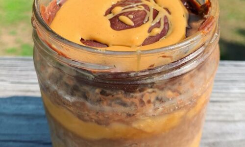 Hard Shell Chocolate Peanut Butter Overnight Proats