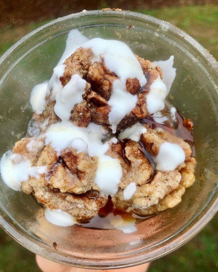 Healthy Mini Baked Cinnamon Rolls