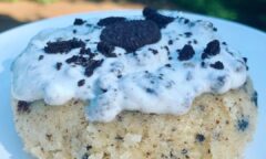 High Protein Cookies N Cream Mug Cake