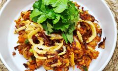 Lontong Goreng (Fried Malay Rice Cakes)