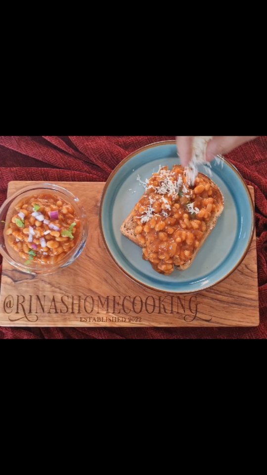 Masala Beans On Toast