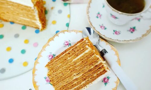 Medovik (Russian Honey Cake)