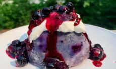Microwave Blueberry Oat Muffin