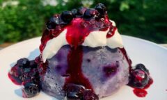 Microwave Blueberry Oat Muffin