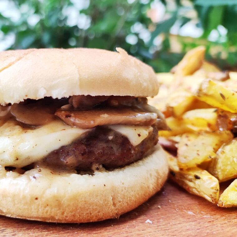 Mushroom Swiss Burger