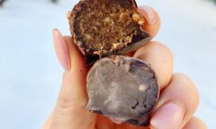 No Bake Almond Butter Date Protein Balls