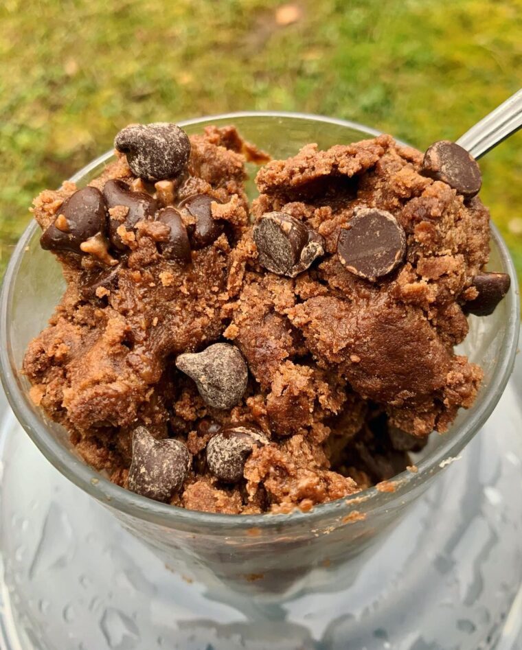 No Bake Edible Truffle Brownie Batter