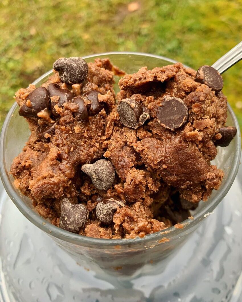 No Bake Edible Truffle Brownie Batter