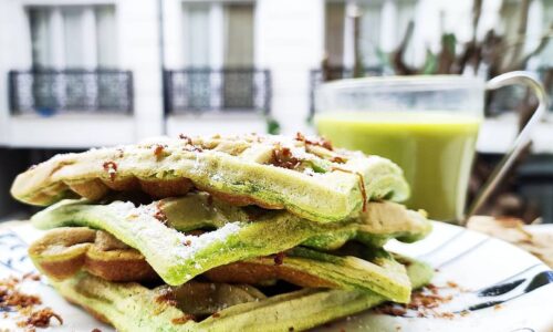 Pandan Waffles (Banh Kep La Dua)