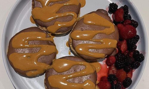 Pb & Chocolate Yogurt English Muffin - Cake & Bread Recipes dari Yogurt