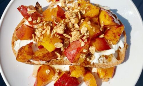Peaches And Cream Sourdough Toast - Cake & Bread Recipes dari Yogurt