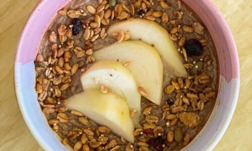 Pear Cinnamon Baked Oats