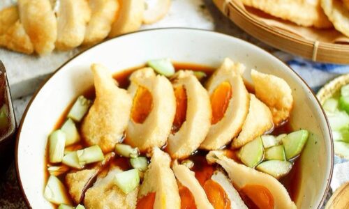 Pempek Kapal Selam (Indonesian Fried Fish Cake)
