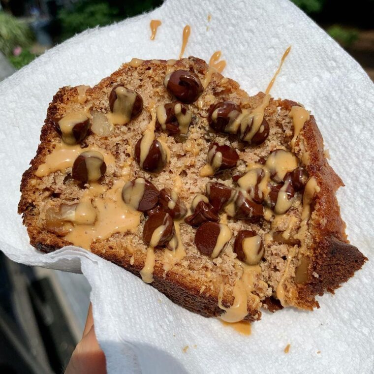 Salted Caramel Banana Nut Bread