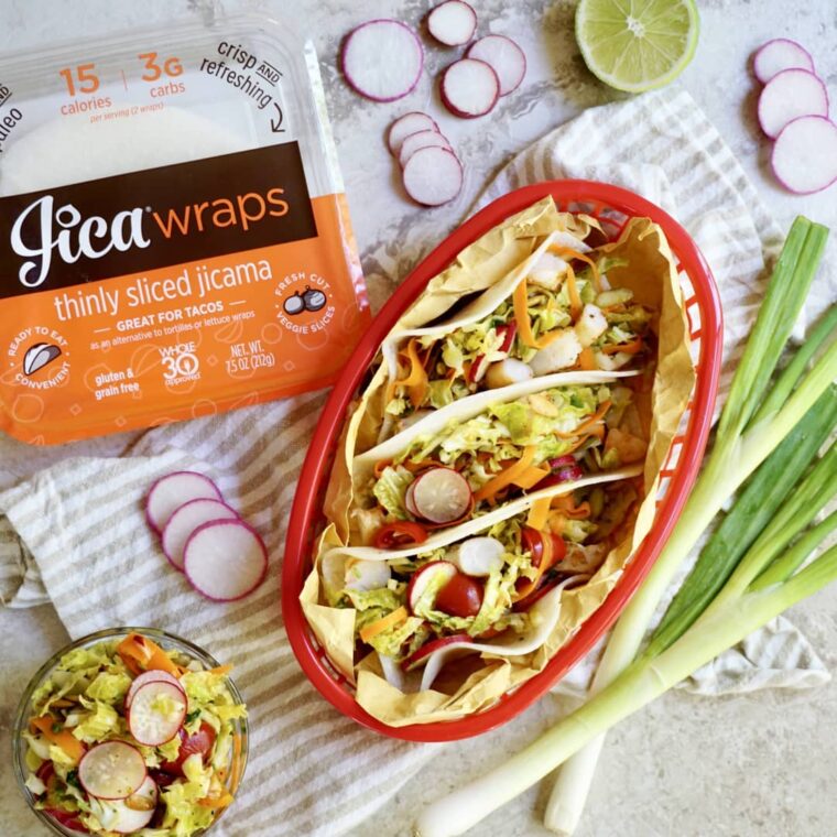 Shrimp & Cabbage Salad Tacos