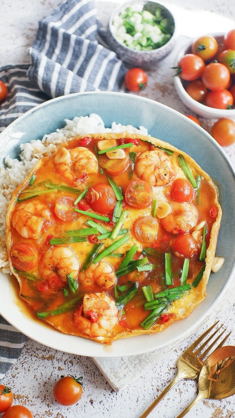 Shrimp Omelette