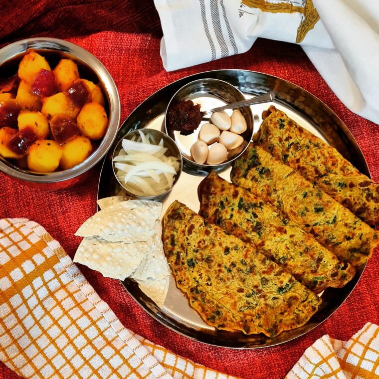 Spicy Fenugreek Pancakes