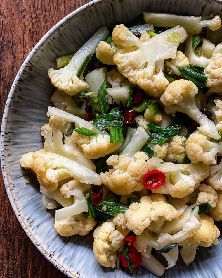 Spicy Stir Fried Cauliflower