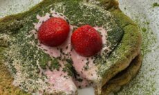Strawberry Matcha Lava Toast