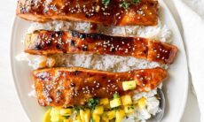 Teriyaki Salmon With Pineapple Salsa