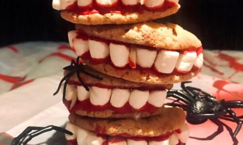 Vampire Marshmallow Sandwich Cookies