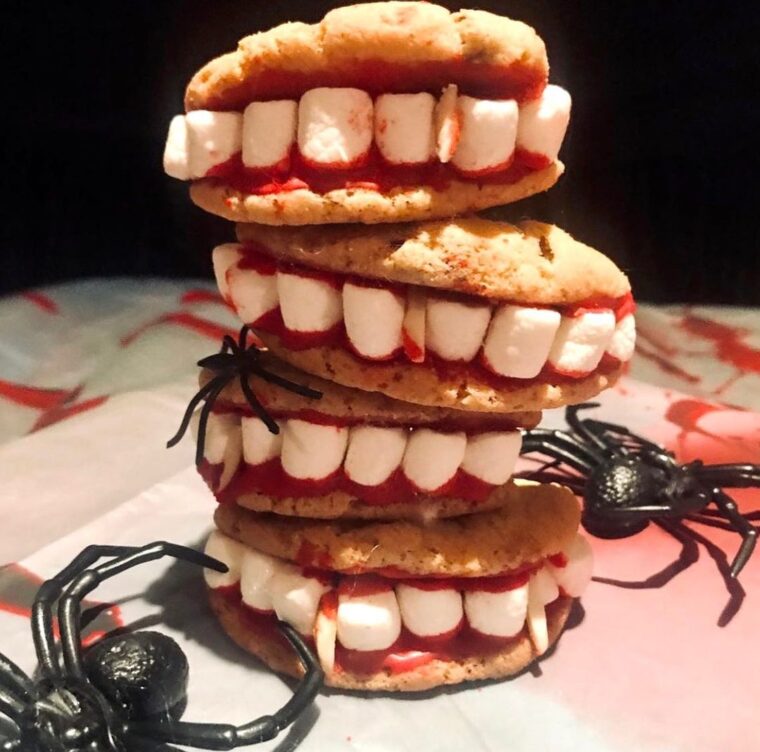Vampire Marshmallow Sandwich Cookies