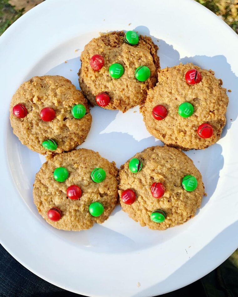 3 Ingredient Peanut Butter Monster Cookies