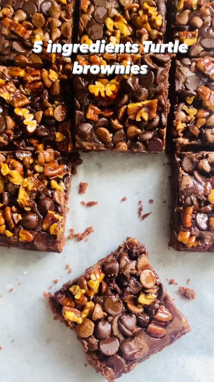 5 Ingredients Turtle Brownies