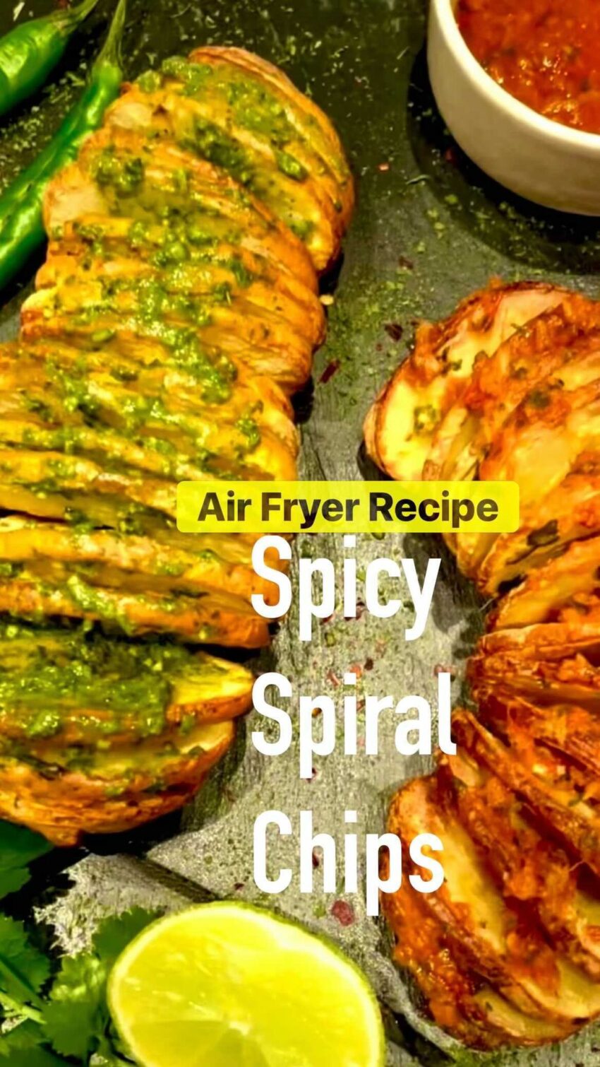 Airfried Spicy Spiral Chips