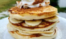 Banana Snickerdoodle Vegan Protein Pancakes