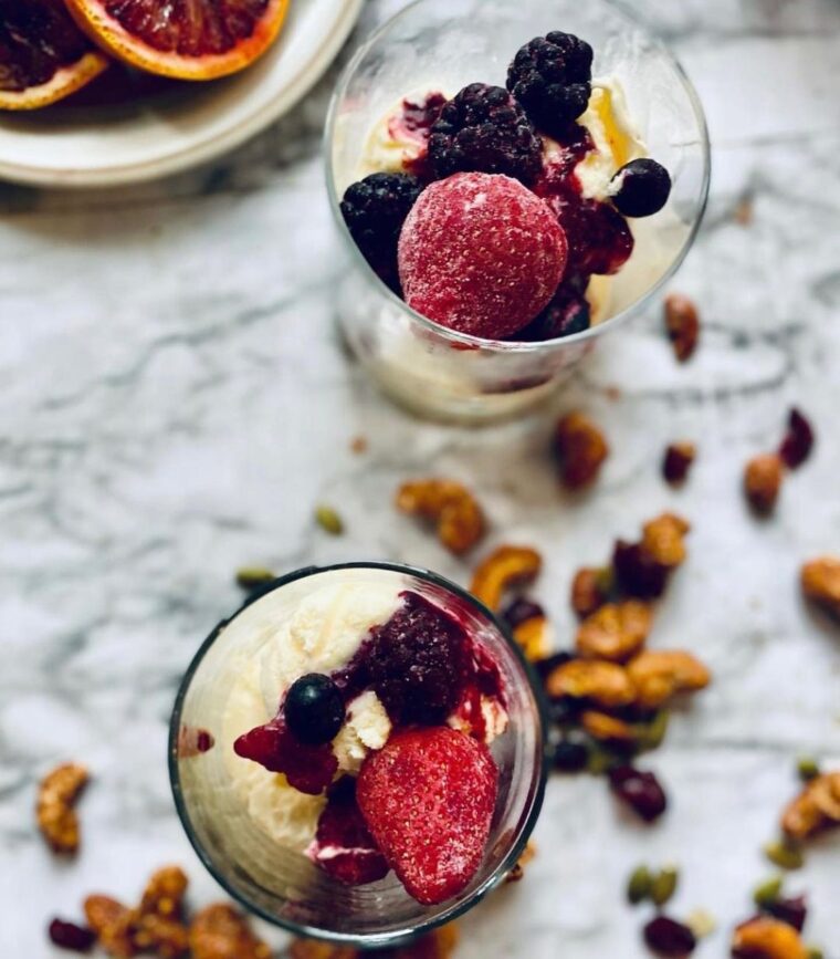 Berry Compote Sundae