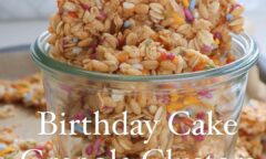 Birthday Cake Granola Clusters