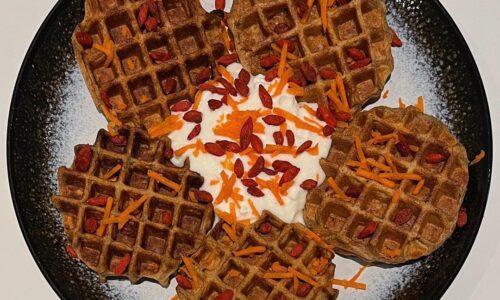 Carrot Cake Waffles