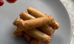 Cheese Burger Spring Rolls