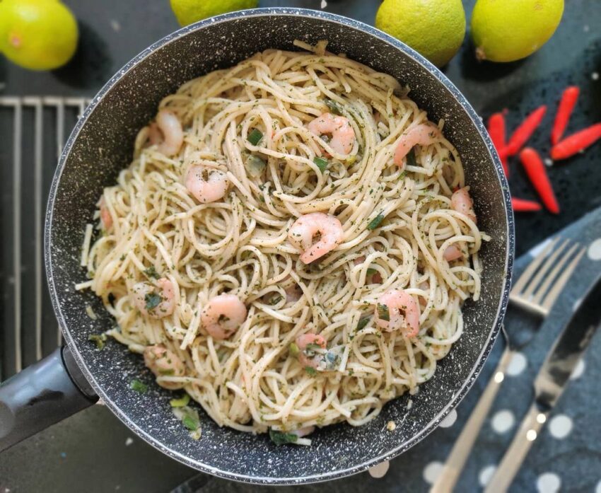 Chilli Prawn Linguine