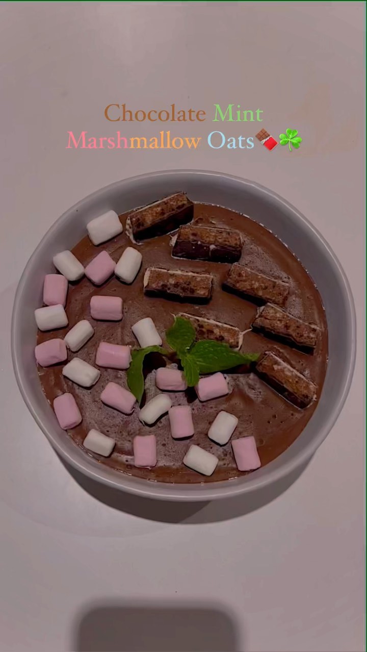 Chocolate Mint Marshmallow Oats