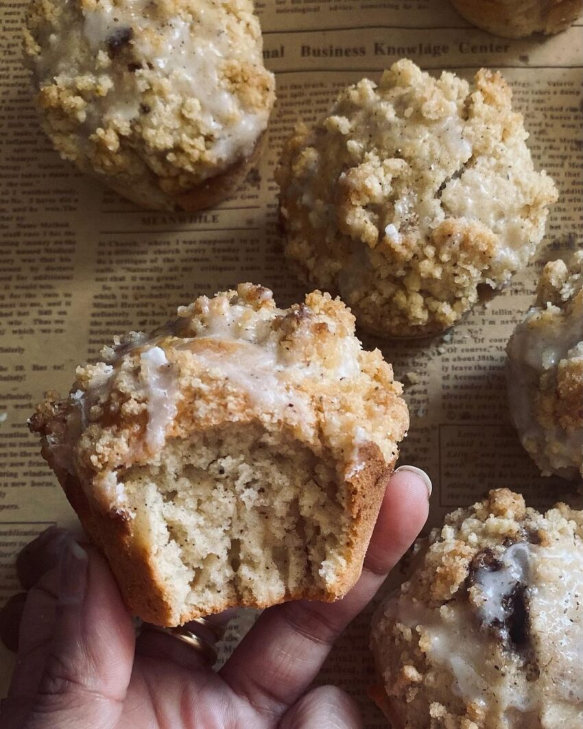 Cinnamon Streusel Muffins With Cinnamon Swirl