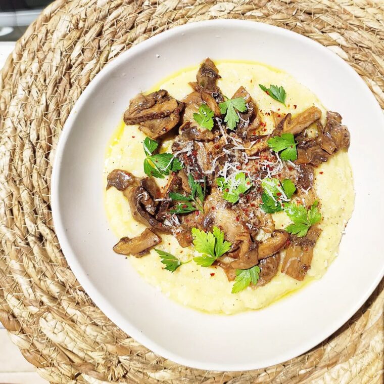 Creamy Polenta With Mushrooms