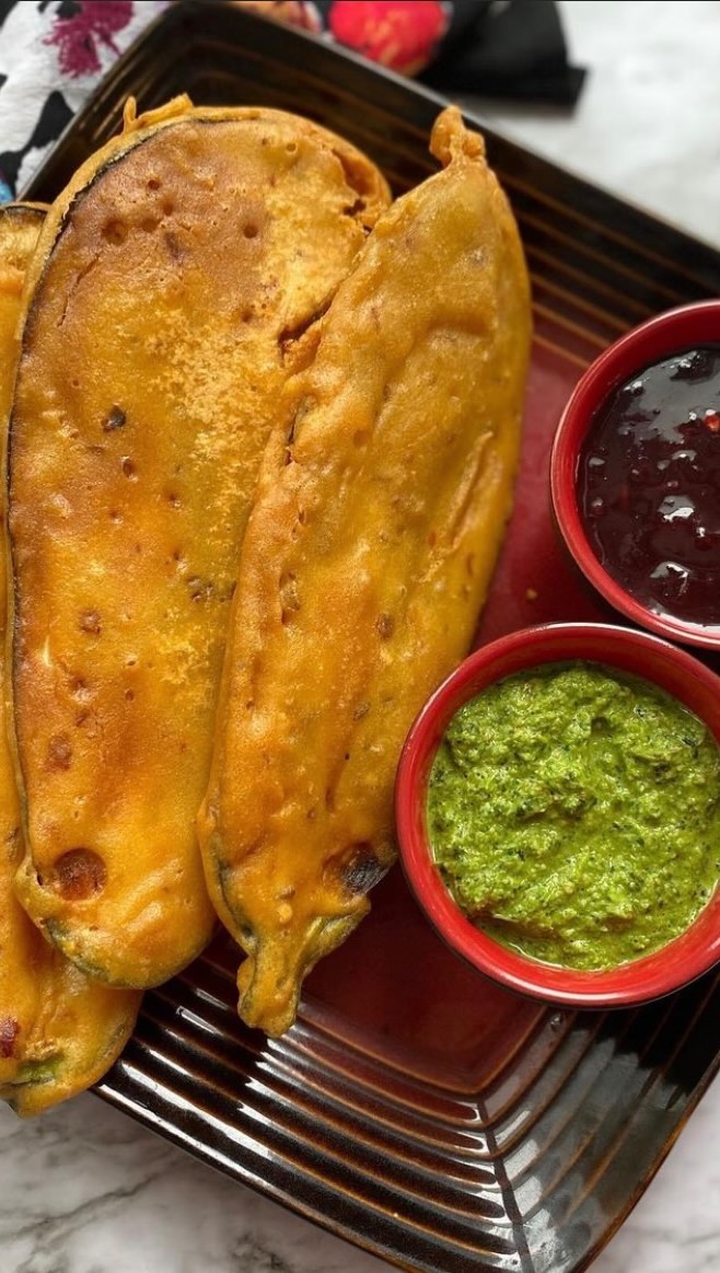 Egg Plant Fitters (Baingan Pakorey)