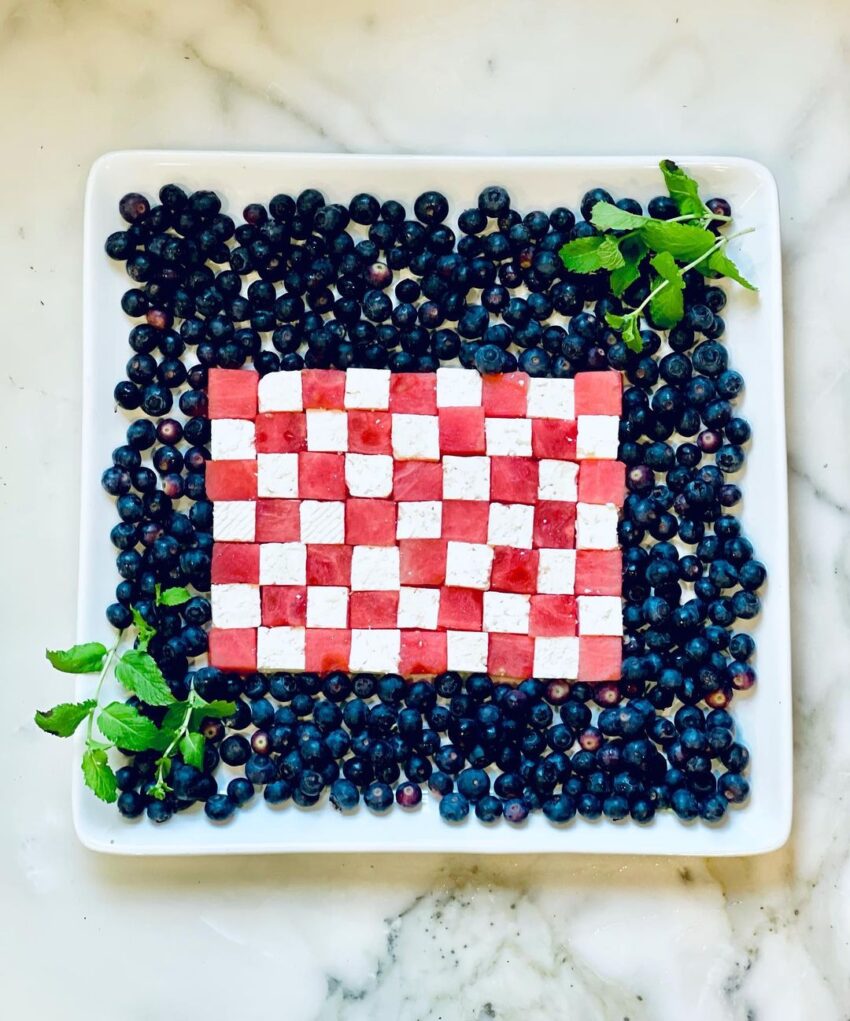 Festive Feta And Watermelon Salad