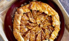 French Apple Butter Galette Layered With Cinnamon Apples And Drenched In Gooey Salted Caramel Sauce