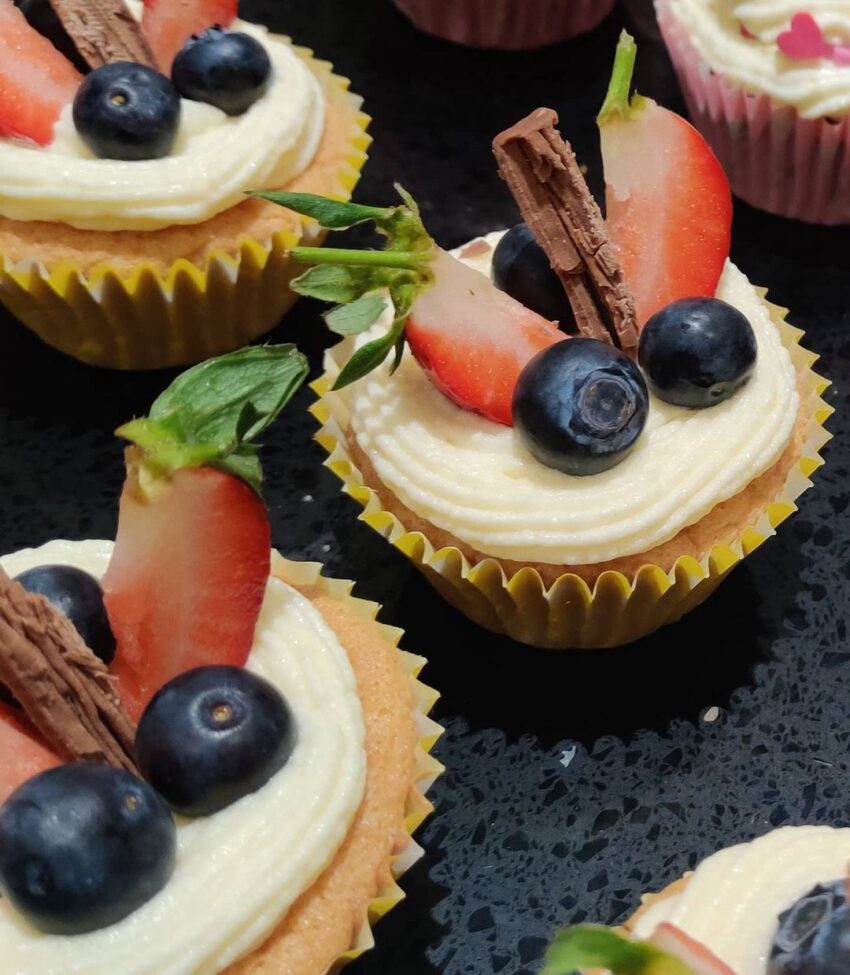 Fruity Vanilla Cupcakes