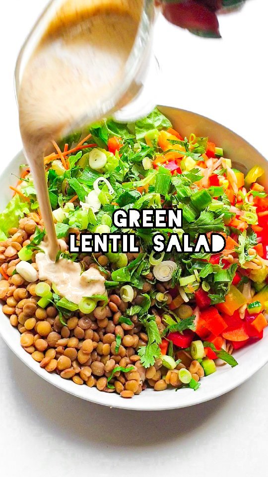 Green Lentil Chaat Salad