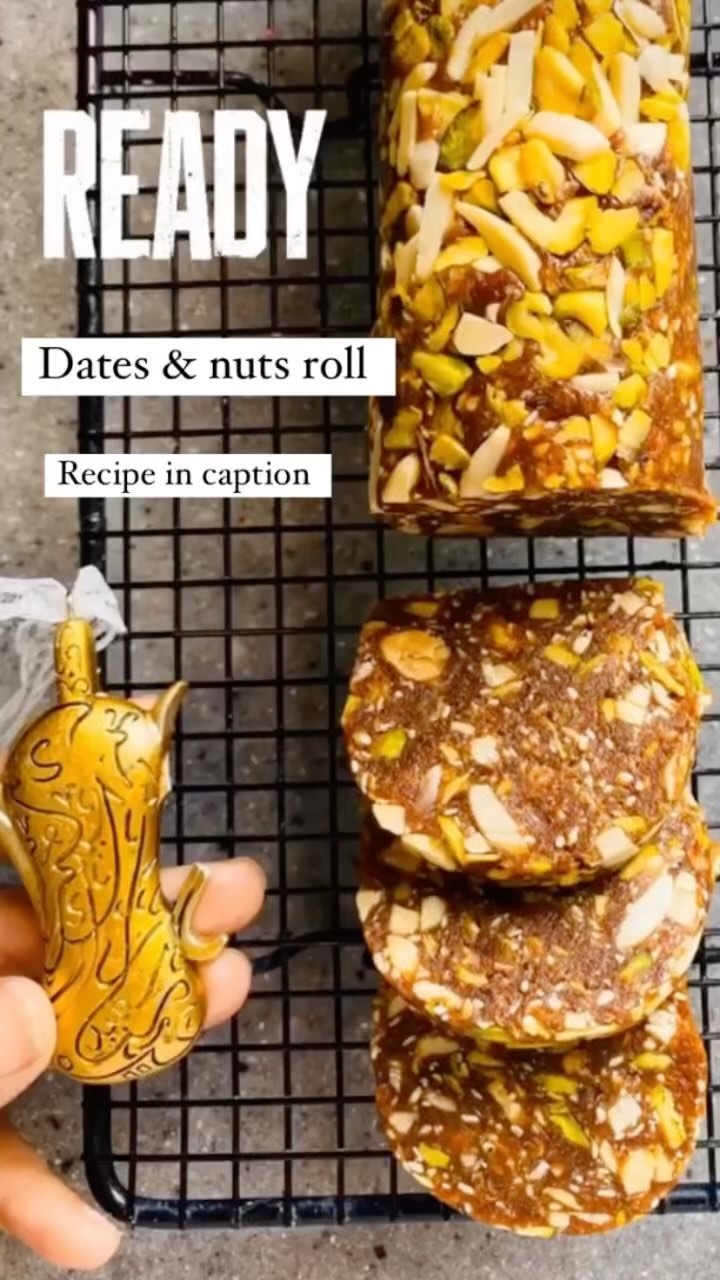 Healthy Date And Nuts Roll