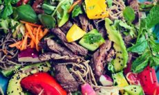 Hillstone’s Thai Steak Avocado & Mango Salad With Buckwheat Noodles