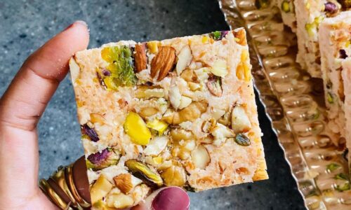 Instant Nutty Milk Barfi Or Fudge
