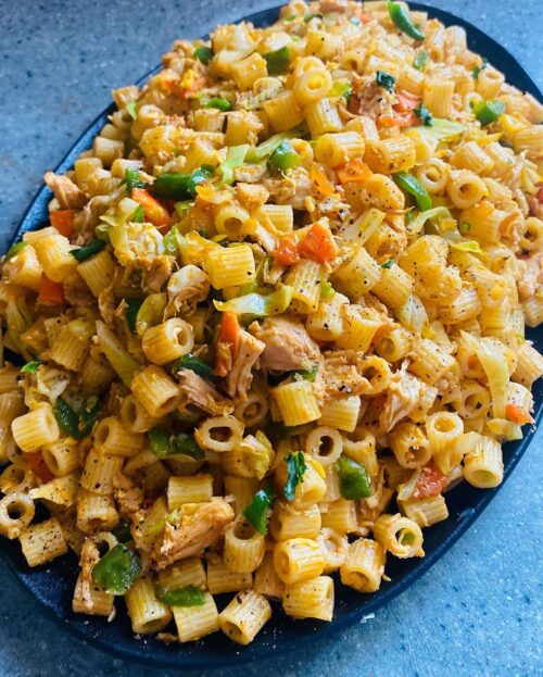 Pakistani style spicy macaroni